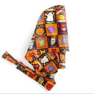 Green Scrubs Halloween ghouls scrub hat